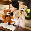 Cute Bow Tie Plush Bear Teddy with Colorful Design