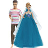 Doll Wedding Dress and Suit Gift Set for 11.5-Inch Fashion Dolls