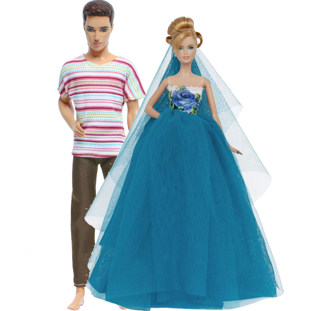 Doll Wedding Dress and Suit Gift Set for 11.5-Inch Fashion Dolls