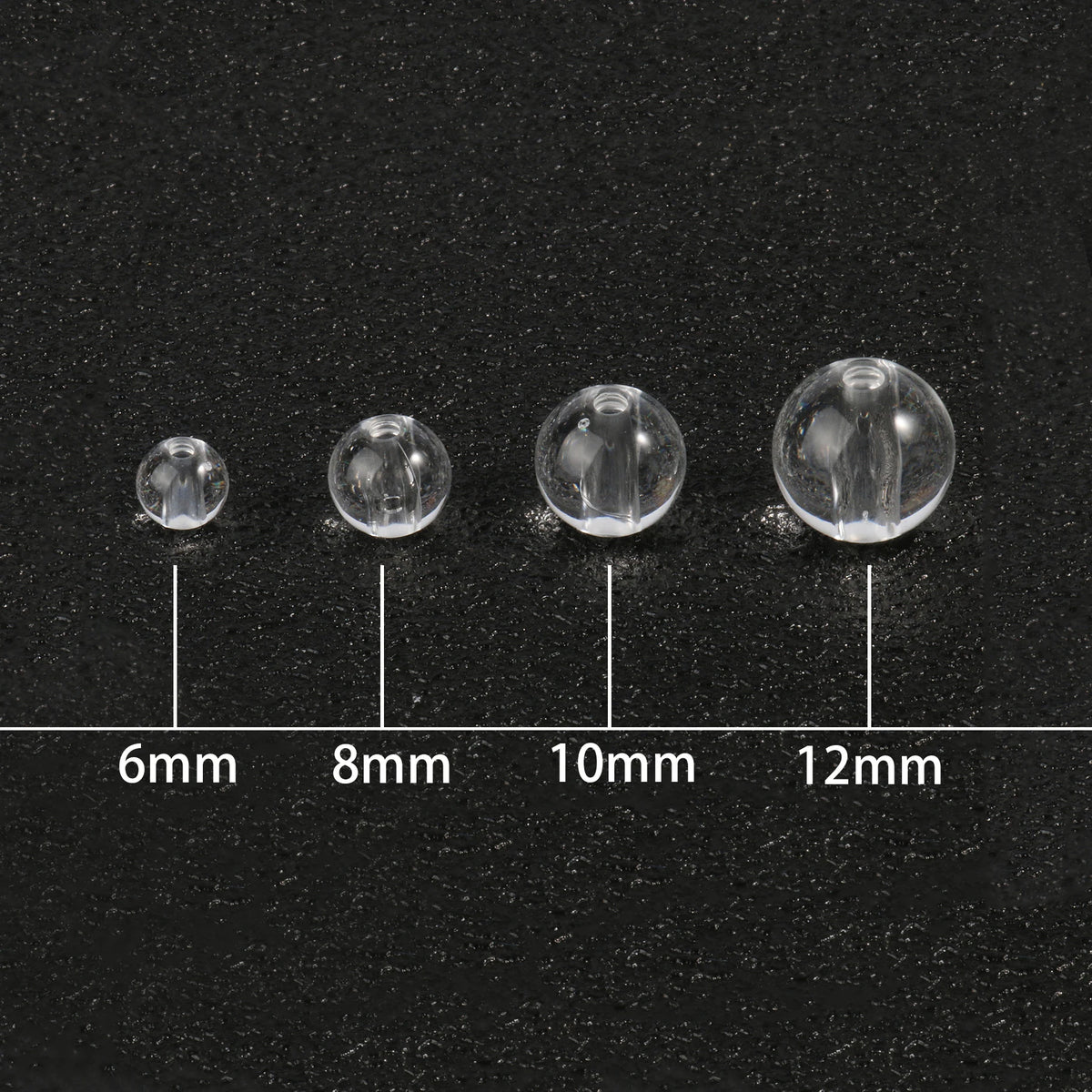 Transparent Acrylic Round Beads for DIY Jewelry Making