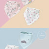 Soft Cotton Baby Bibs (3-Pack) with Cartoon Prints