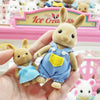 Forest Animal Family Dollhouse Set with Mini Furniture
