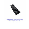 Black leather handle cover for Mutsy iGo Urban Nomad stroller, designed for a protective and comfortable grip.