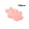 Crown Shaped Silicone Beads for DIY Jewelry & Teethers