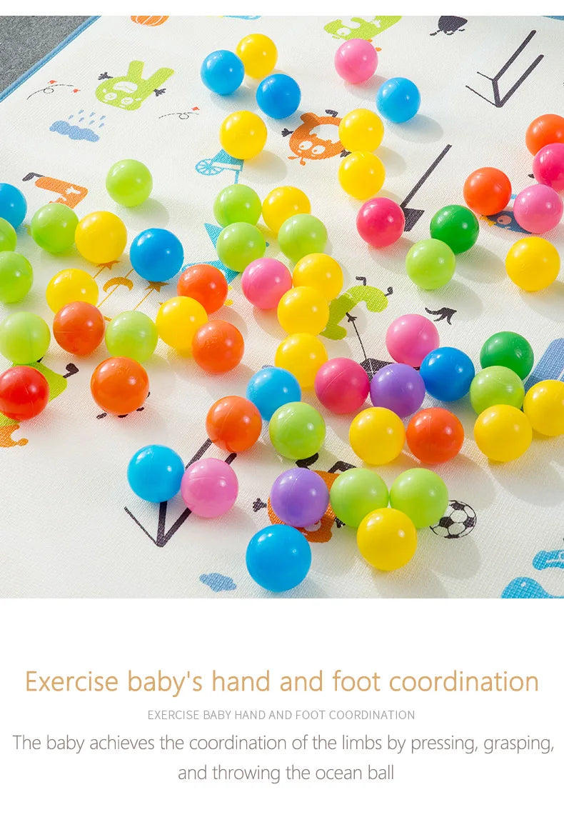 Colorful Soft Ocean Balls for Baby Playpens and Ball Pits