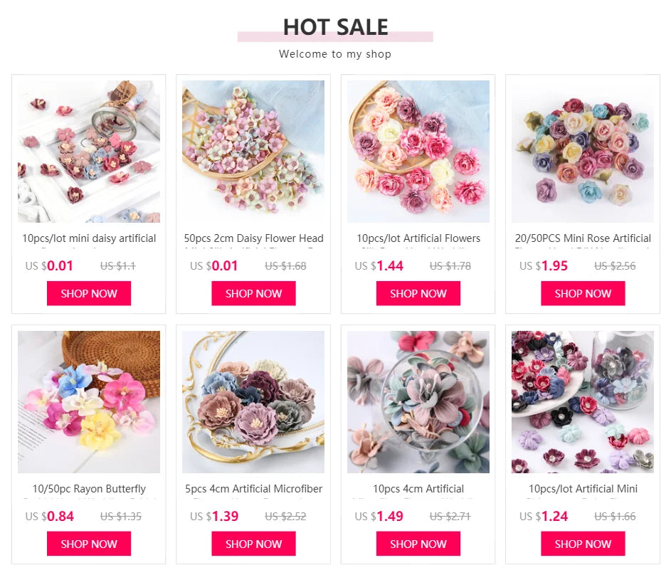 Silk Peony Artificial Flower Heads for Crafts and Home Decor