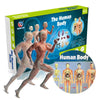 A box for The Human Body 6+ STEM building kit showing various anatomical models and human figures.