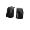 Black leather stroller handle cover for protective and comfortable grip