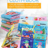 Soft Cloth Baby Books Set for Early Learning – Fruits, Animals, Numbers & More