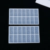 A set of silicone molds for making dominoes in epoxy resin jewelry