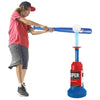 Kids Baseball T-Ball Pitching Machine Set with Bat and Balls