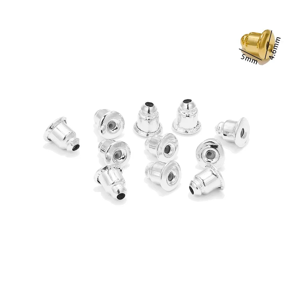 Soft Silicone Earring Backs for Stud Earrings – Clear Rubber Stoppers for Jewelry Making
