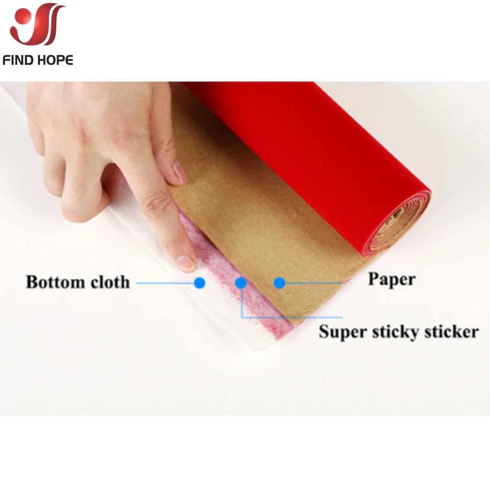 Self-Adhesive Velvet Fabric Sheets for Jewelry Boxes and Craft Projects