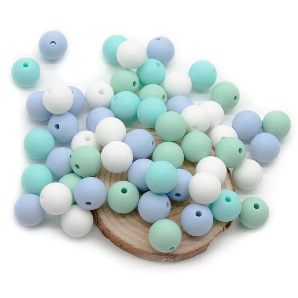 Food-Grade Silicone Teether Beads for DIY Baby Accessories