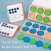 Wooden Ten-Frame Math Learning Set for Kids