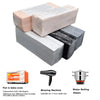 A set of professional soft polymer clay blocks in various colors and textures for sculpting and doll making