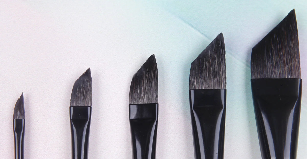 Professional Squirrel Hair Watercolor Liner Brushes with Oak Wood Handles