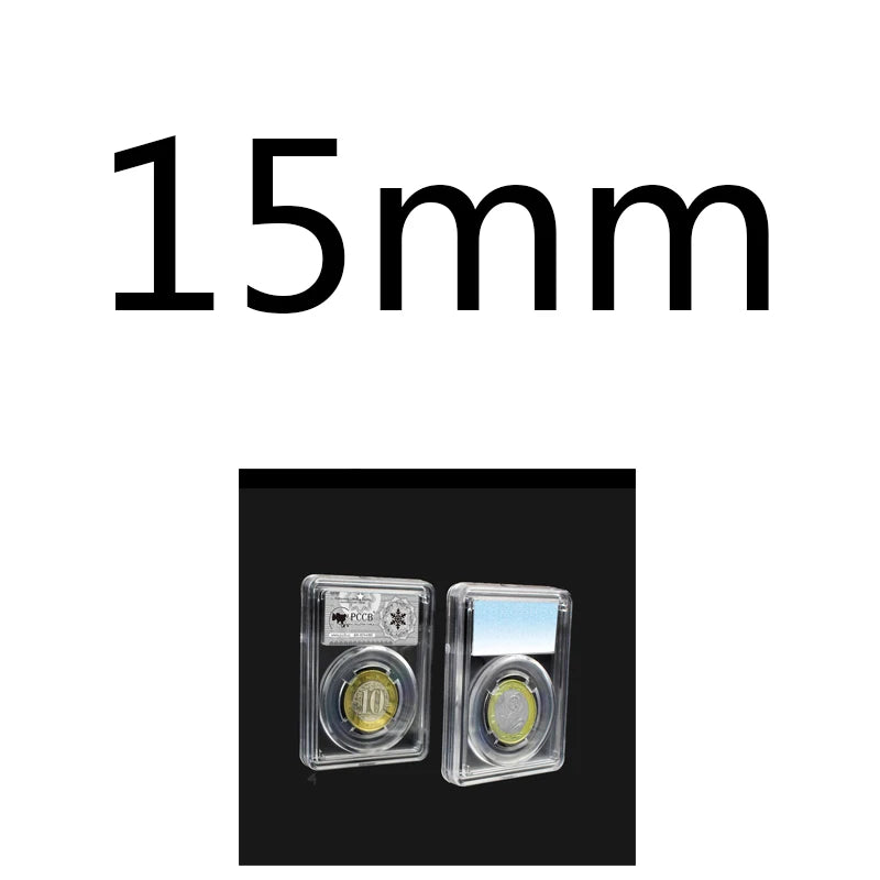 Crystal Clear Coin Display Holder with Protective Slab
