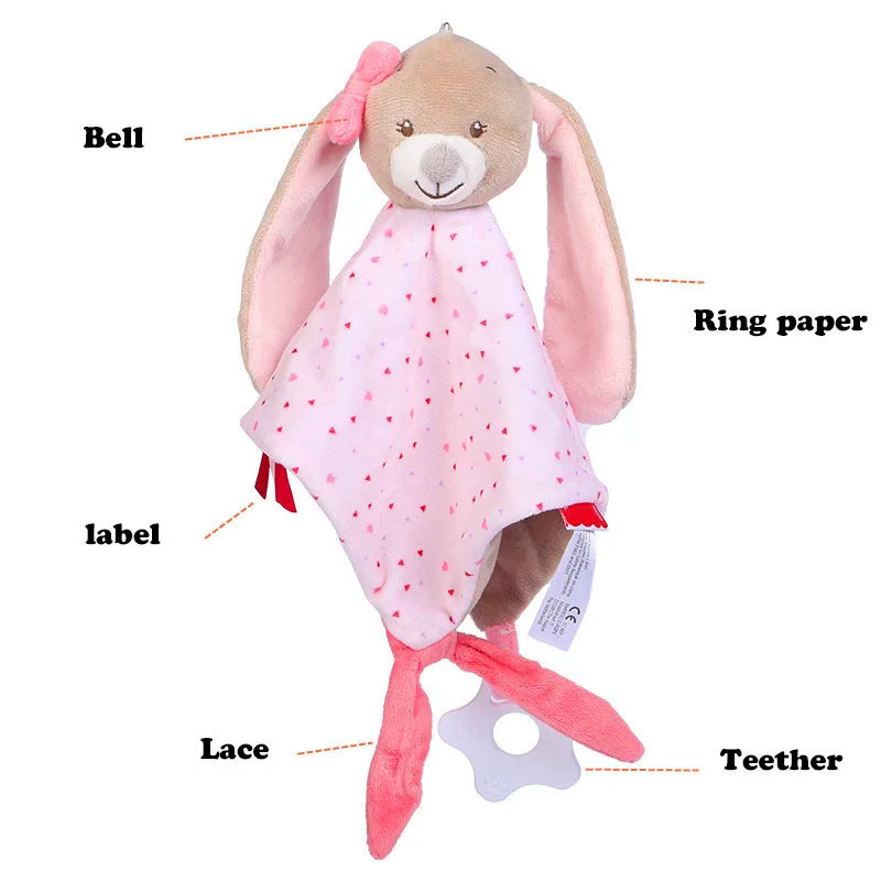 Cuddly Elephant Baby Comforter with Teether & Rattle