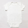 White letter print cotton baby bodysuit for a baby