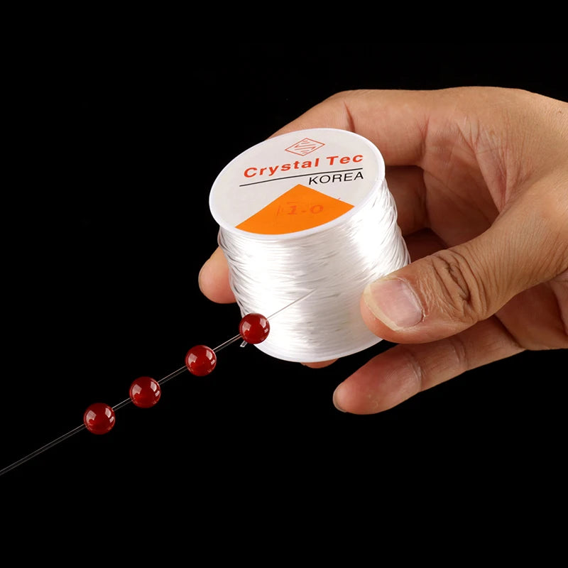 Elastic Crystal Beading Cord - 100m Roll for Jewelry Making