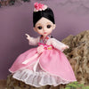 16cm Articulated Fashion Doll with Big Eyes and Dress-Up Outfit