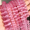 Natural Moonstone Cat Eye Beads — DIY Jewelry Making Strand