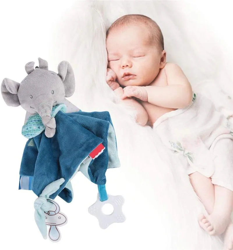 Cuddly Elephant Baby Comforter with Teether & Rattle