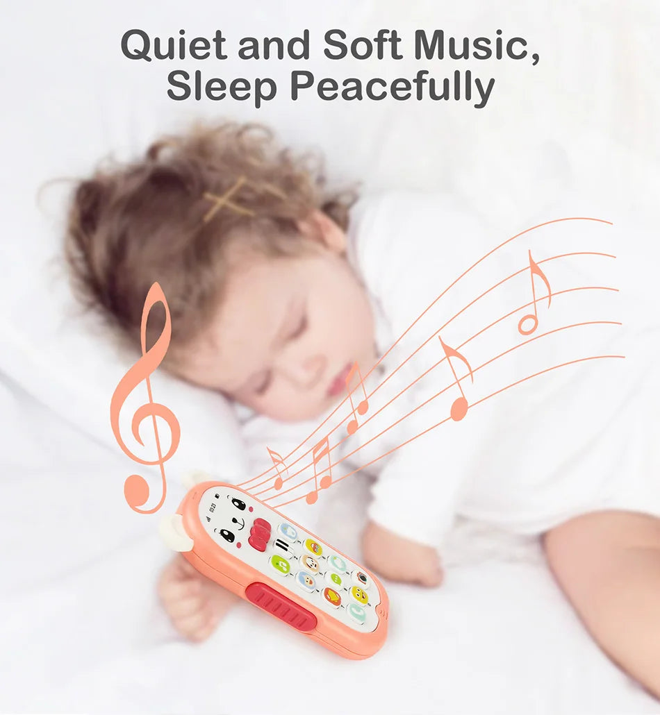Musical Baby Phone Toy with Teether, Lights & Sounds