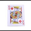 Carte jouée du Roi de Diamants d'un jeu de cartes magique.