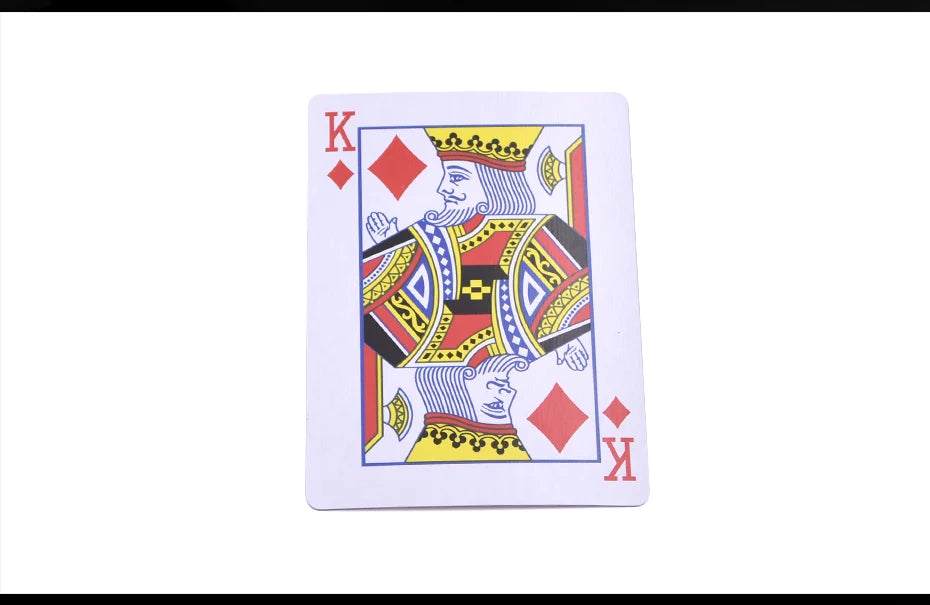 Carte jouée du Roi de Diamants d'un jeu de cartes magique.