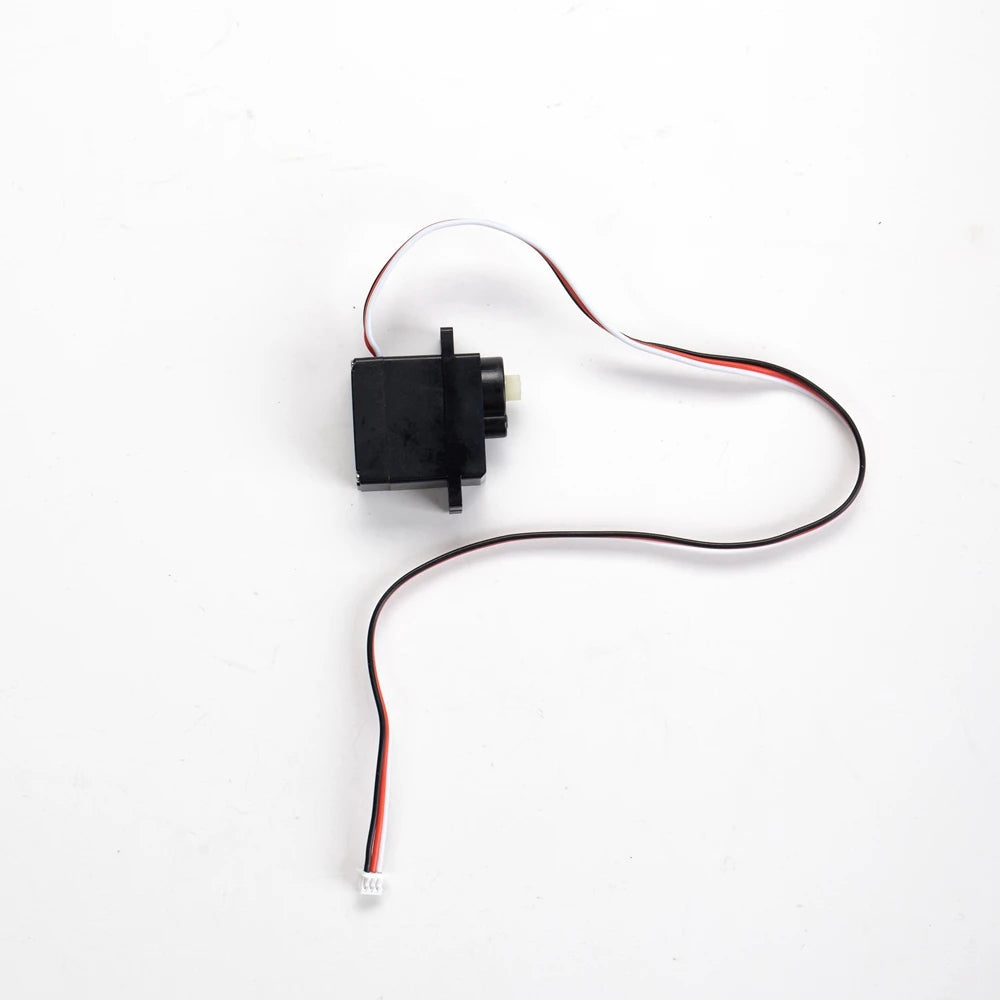 A black steering wheel and interior upgrade parts set for a 1:12 scale RC car.