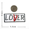 Lover or Loser Embroidered Iron-On Patch Set (2 Pack)