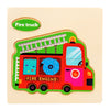 Wooden 3D Cartoon Animal Jigsaw Puzzle for Kids