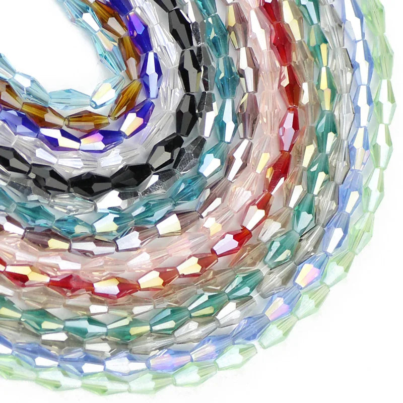 Austrian Crystal Bicone Beads for Jewelry Making – 100-Pack