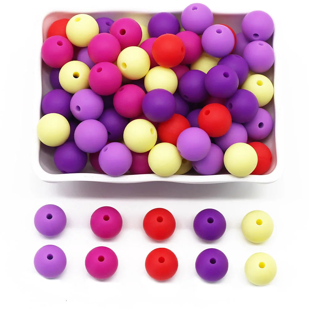 Food-Grade Silicone Teether Beads for DIY Baby Accessories