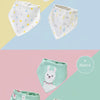 Soft Cotton Baby Bibs (3-Pack) with Cartoon Prints