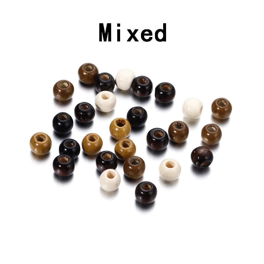 Natural Wooden Spacer Beads for Jewelry Making and Crafting