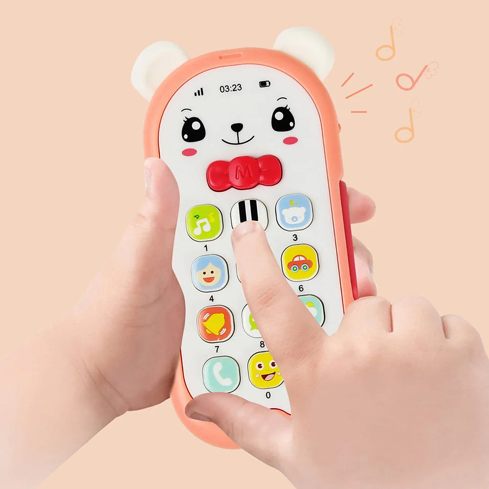 Musical Baby Phone Toy with Teether, Lights & Sounds