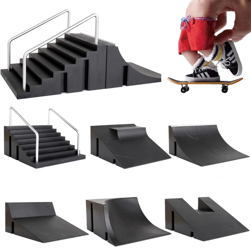 Finger Skateboard Park Playset with Ramps for Kids