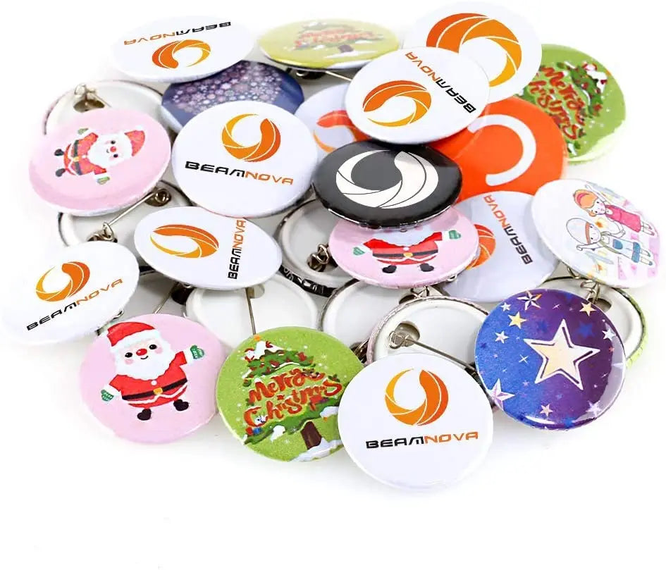 Blank Button Pin Making Kit – 100 Pieces, Multiple Sizes
