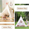 Kids' Foldable Teepee Play Tent with Curtains