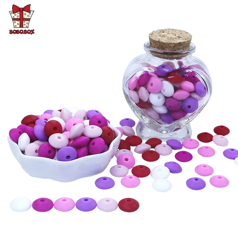 Silicone Teether Beads for DIY Baby Necklaces