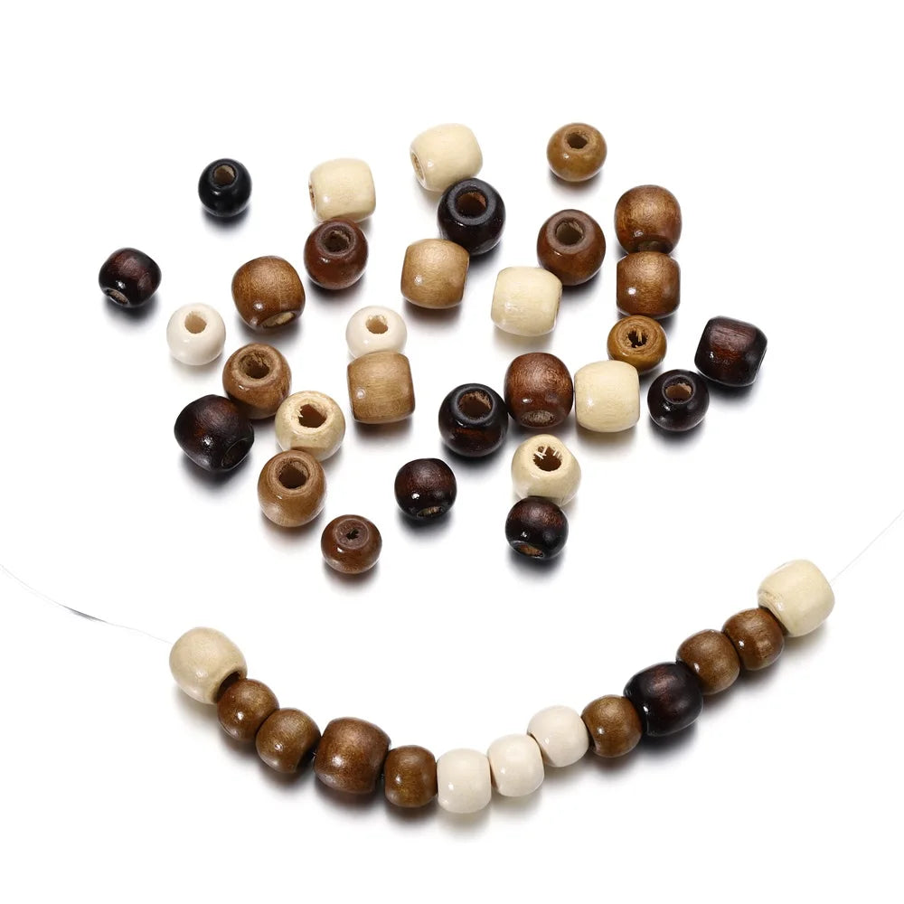 Natural Wooden Spacer Beads for Jewelry Making and Crafting