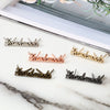 Handmade Metal Letter Labels for DIY Projects