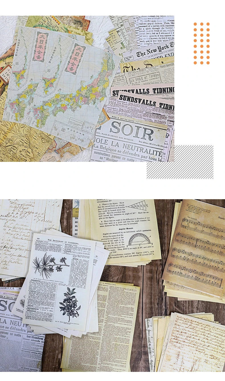 Vintage Paper Pack for Junk Journaling and Scrapbooking
