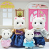 Forest Animal Family Dollhouse Set with Mini Furniture