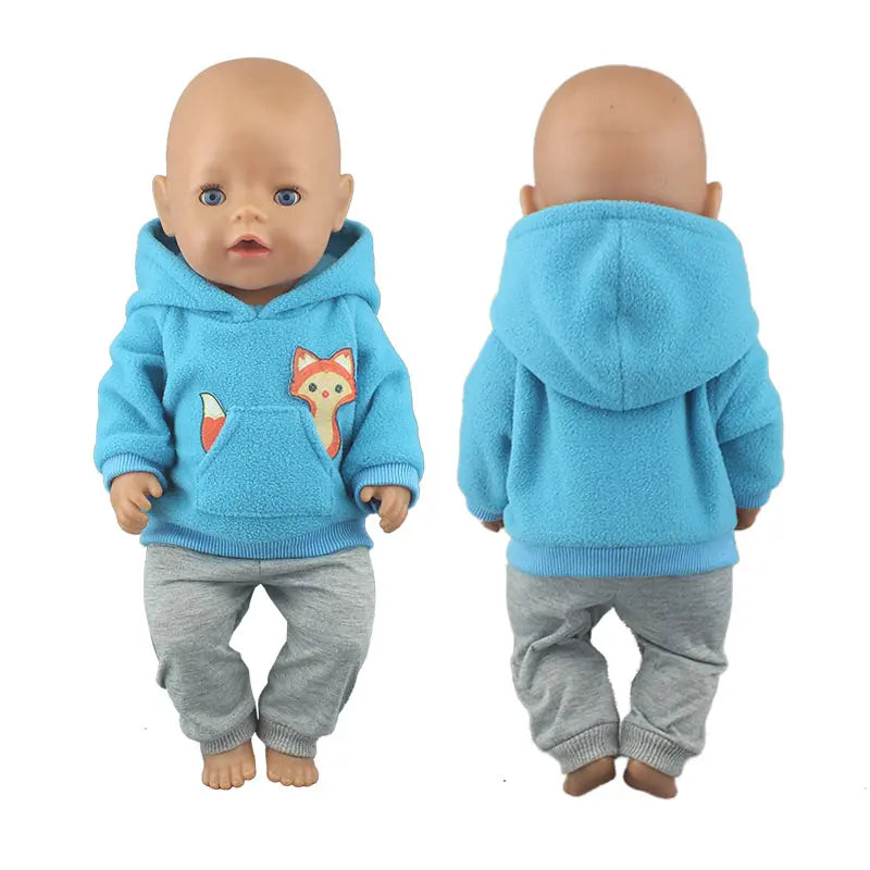 Cute 2-Piece Romper Outfit for 17-Inch Reborn Baby Dolls