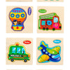 Wooden 3D Cartoon Animal Jigsaw Puzzle for Kids