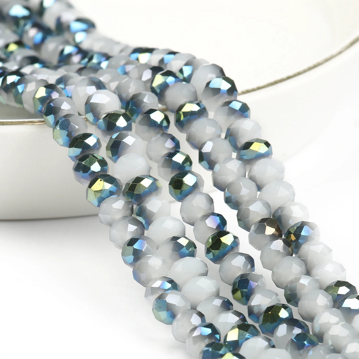 Faceted Crystal Glass Beads for Jewelry Making